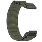 For Garmin Fenix 8 AMOLED 47mm Nylon Hook and Loop Fastener 22mm Quick Release Watch Band(Gray) - 3