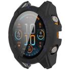 For Garmin Fenix 8 AMOLED 51mm Tempered Glass Film Integrated PC Watch Case(Black Blue) - 2