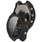 For Garmin Fenix 8 AMOLED 51mm Tempered Glass Film Integrated PC Watch Case(Black Blue) - 3