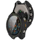 For Garmin Fenix 8 AMOLED 51mm Tempered Glass Film Integrated PC Watch Case(Black Green) - 3