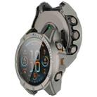 For Garmin Fenix 8 AMOLED 51mm Tempered Glass Film Integrated PC Watch Case(Titanium Blue) - 3