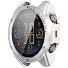 For Garmin Fenix 8 AMOLED 51mm Tempered Glass Film Integrated PC Watch Case(Silver Black) - 2