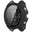 For Garmin Fenix 8 AMOLED 47mm Tempered Glass Film Integrated PC Watch Case(Black Blue) - 2