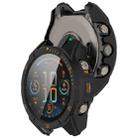 For Garmin Fenix 8 AMOLED 43mm Tempered Glass Film Integrated PC Watch Case(Black Orange) - 3