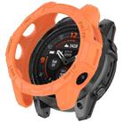 For Garmin Fenix E 47mm Armor Hollow TPU Half Coverage Watch Protective Case(Orange) - 1