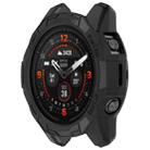 For Garmin Fenix E 47mm Armor Hollow TPU Half Coverage Watch Protective Case(Black) - 2