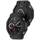 For Amazfit T-Rex3 Armor Hollow TPU Half Coverage Watch Case(Black) - 2