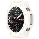 For Amazfit T-Rex3 Armor Hollow TPU Half Coverage Watch Case(Ivory White) - 1