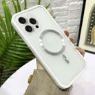 For iPhone 13 Pro Max Bread 3 in 1 MagSafe Acrylic Hybrid Silicone Phone Case(White) - 1