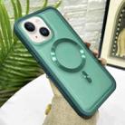 For iPhone 13 / 14 Bread 3 in 1 MagSafe Acrylic Hybrid Silicone Phone Case(Green) - 1