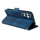 For Samsung Galaxy A56 ENKAY Embossed Rhombus Starry Leather Phone Case with Screen Film(Blue) - 2