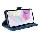 For Samsung Galaxy A56 ENKAY Embossed Rhombus Starry Leather Phone Case with Screen Film(Purple) - 3
