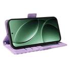 For Redmi K80 ENKAY Embossed Rhombus Starry Leather Phone Case with Screen Film(Purple) - 3