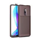 Beetle Series Carbon Fiber Texture Shockproof TPU Case for OPPO realme X(Brown) - 1