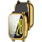 For Redmi Watch 5 Active Electroplated TPU Full Coverage Watch Protective Case(Gold) - 3