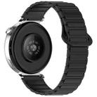 For Samsung Galaxy Watch 7 40 / 44mm Dual Color Magnetic Buckle Silicone Watch Band(Black) - 2