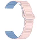 For Samsung Galaxy Watch 7 40 / 44mm Dual Color Magnetic Buckle Silicone Watch Band(Pink+Blue) - 3