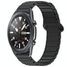 For Samsung Galaxy Watch3 45mm Dual Color Magnetic Buckle Silicone Watch Band(Black) - 1