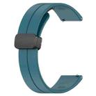 For Redmi Watch 5 Lite Folding Magnetic Buckle Silicone Watch Band(Navy Green) - 3