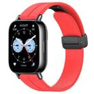 For Redmi Watch 5 Lite Folding Magnetic Buckle Silicone Watch Band(Red) - 1