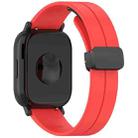 For Redmi Watch 5 Lite Folding Magnetic Buckle Silicone Watch Band(Red) - 2