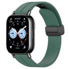 For Redmi Watch 5 Lite Folding Magnetic Buckle Silicone Watch Band(Dark Green) - 1