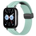 For Redmi Watch 5 Lite Folding Magnetic Buckle Silicone Watch Band(Teal Green) - 1