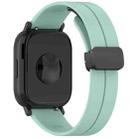 For Redmi Watch 5 Lite Folding Magnetic Buckle Silicone Watch Band(Teal Green) - 2