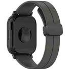 For Redmi Watch 5 Lite Folding Magnetic Buckle Silicone Watch Band(Space Grey) - 2