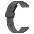 For Redmi Watch 5 Lite Folding Magnetic Buckle Silicone Watch Band(Space Grey) - 3