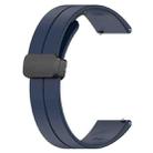 For Redmi Watch 5 Lite Folding Magnetic Buckle Silicone Watch Band(Midnight Blue) - 3