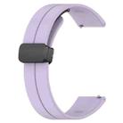 For Redmi Watch 5 Lite Folding Magnetic Buckle Silicone Watch Band(Purple) - 3