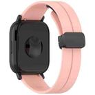 For Redmi Watch 5 Active Folding Magnetic Buckle Silicone Watch Band(Light Pink) - 2