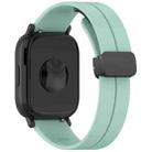 For Redmi Watch 5 Active Folding Magnetic Buckle Silicone Watch Band(Teal Green) - 2