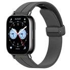 For Redmi Watch 5 Active Folding Magnetic Buckle Silicone Watch Band(Space Grey) - 1