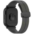 For Redmi Watch 5 Active Folding Magnetic Buckle Silicone Watch Band(Space Grey) - 2