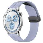 For Huawei Watch GT5 46mm Folding Magnetic Buckle Silicone Watch Band(Light Blue) - 1