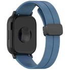 For Huawei Watch GT5 Pro 46mm Folding Magnetic Buckle Silicone Watch Band(Dark Blue) - 2