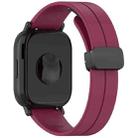 For Huawei Watch GT5 Pro 46mm Folding Magnetic Buckle Silicone Watch Band(Wine Red) - 2