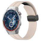 For Huawei Watch GT5 Pro 46mm Folding Magnetic Buckle Silicone Watch Band(Starlight) - 1