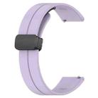 For Huawei Watch GT5 Pro 46mm Folding Magnetic Buckle Silicone Watch Band(Purple) - 3