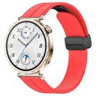 For Huawei Watch GT5 41mm Folding Magnetic Buckle Silicone Watch Band(Red) - 1