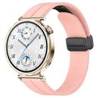 For Huawei Watch GT5 41mm Folding Magnetic Buckle Silicone Watch Band(Light Pink) - 1