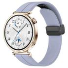 For Huawei Watch GT5 41mm Folding Magnetic Buckle Silicone Watch Band(Light Blue) - 1