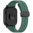 For Huawei Watch GT5 41mm Folding Magnetic Buckle Silicone Watch Band(Dark Green) - 2