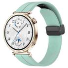 For Huawei Watch GT5 41mm Folding Magnetic Buckle Silicone Watch Band(Teal Green) - 1