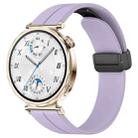 For Huawei Watch GT5 41mm Folding Magnetic Buckle Silicone Watch Band(Purple) - 1