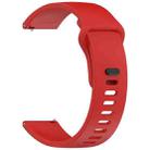 For Redmi Watch 5 Active Youth Version Solid Color Quick Release Silicone Watch Band(Red) - 3