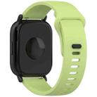 For Redmi Watch 5 Active Youth Version Solid Color Quick Release Silicone Watch Band(Lime) - 2