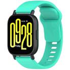 For Redmi Watch 5 Active Youth Version Solid Color Quick Release Silicone Watch Band(Teal Green) - 1